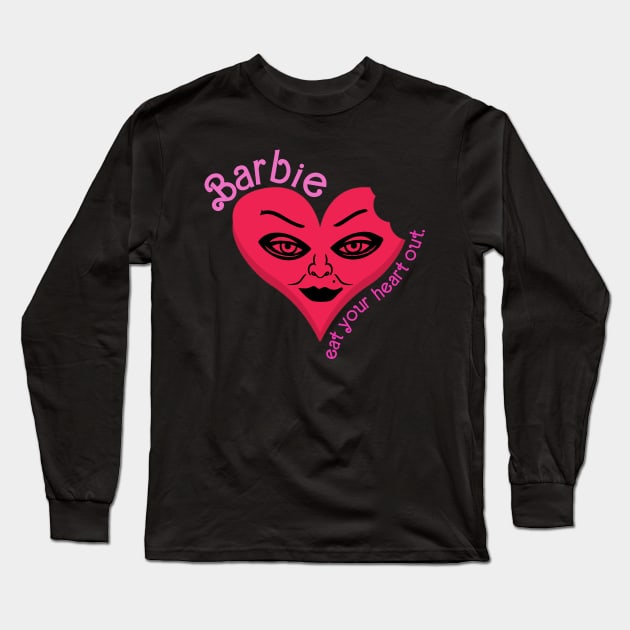 Eat Your Heart Out Heart - Tiffany Long Sleeve T-Shirt by LopGraphiX